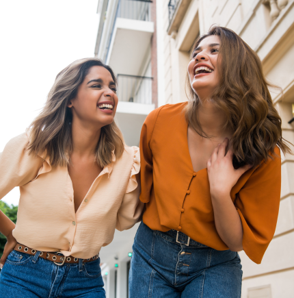 two-women-laughing
